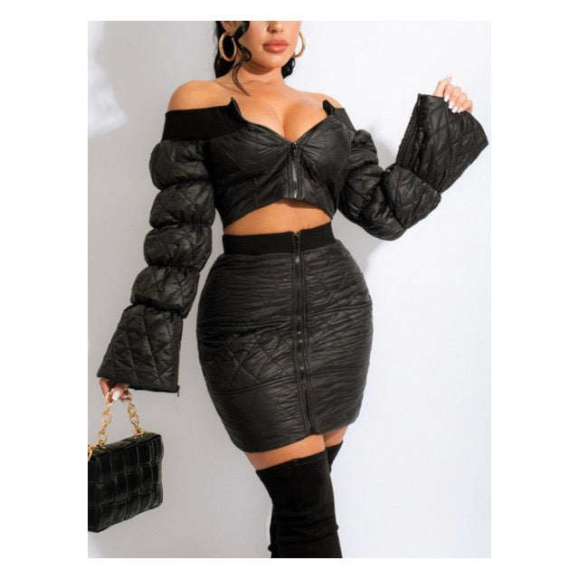 Puffer Skirt Set